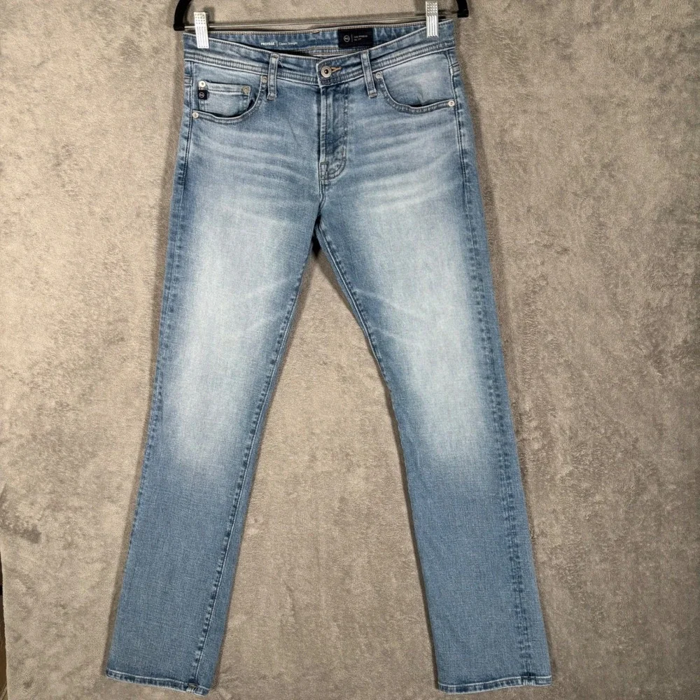 AG Adriano Goldschmied Protege Classic Straight Light Wash Jeans 30x34 1049SNC